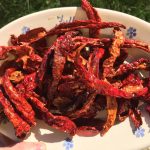 Peperone Calabrese essiccato e fritto, i classici peperoni cruschi